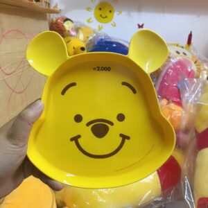 Dĩa nhựa Hàn quốc mặt gấu Pooh